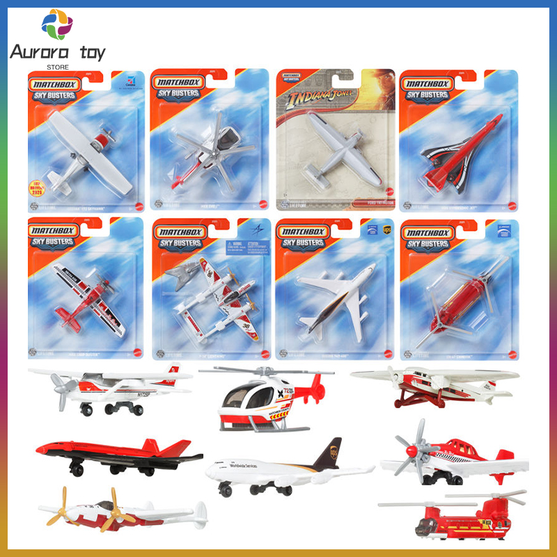 Mattel Collectible & Vintage Dolls - 2025 マテルマッチ箱モデルスカイバスターシティヒーローシミュレーション航空機ボーイング 747 スカイホーク航空機コレクション合金模型玩具ギフト