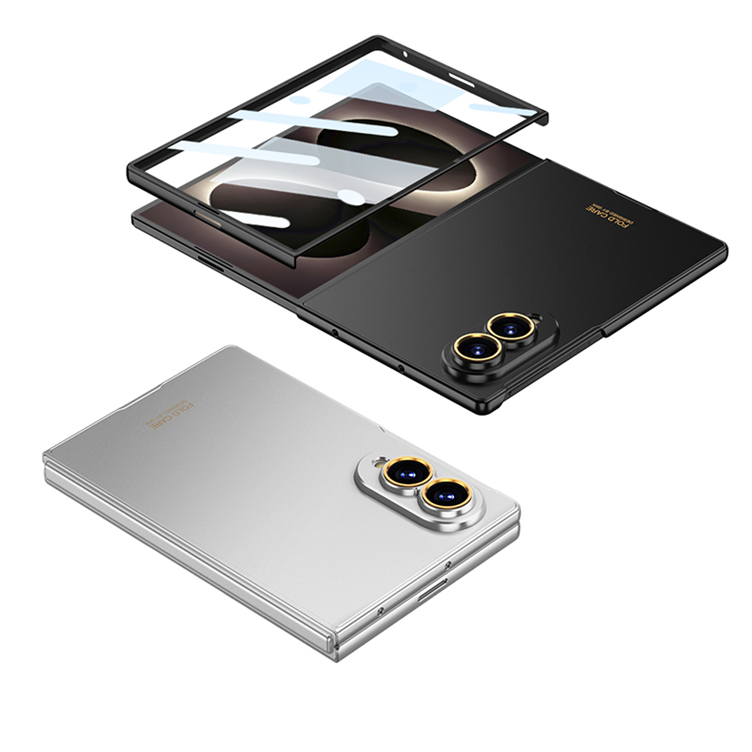 Super 8 Film Reel - Samsung Galaxy Z Fold 8用超薄型ケース、前面フィルム付き保護ワイドケース、携帯電話背面カバー