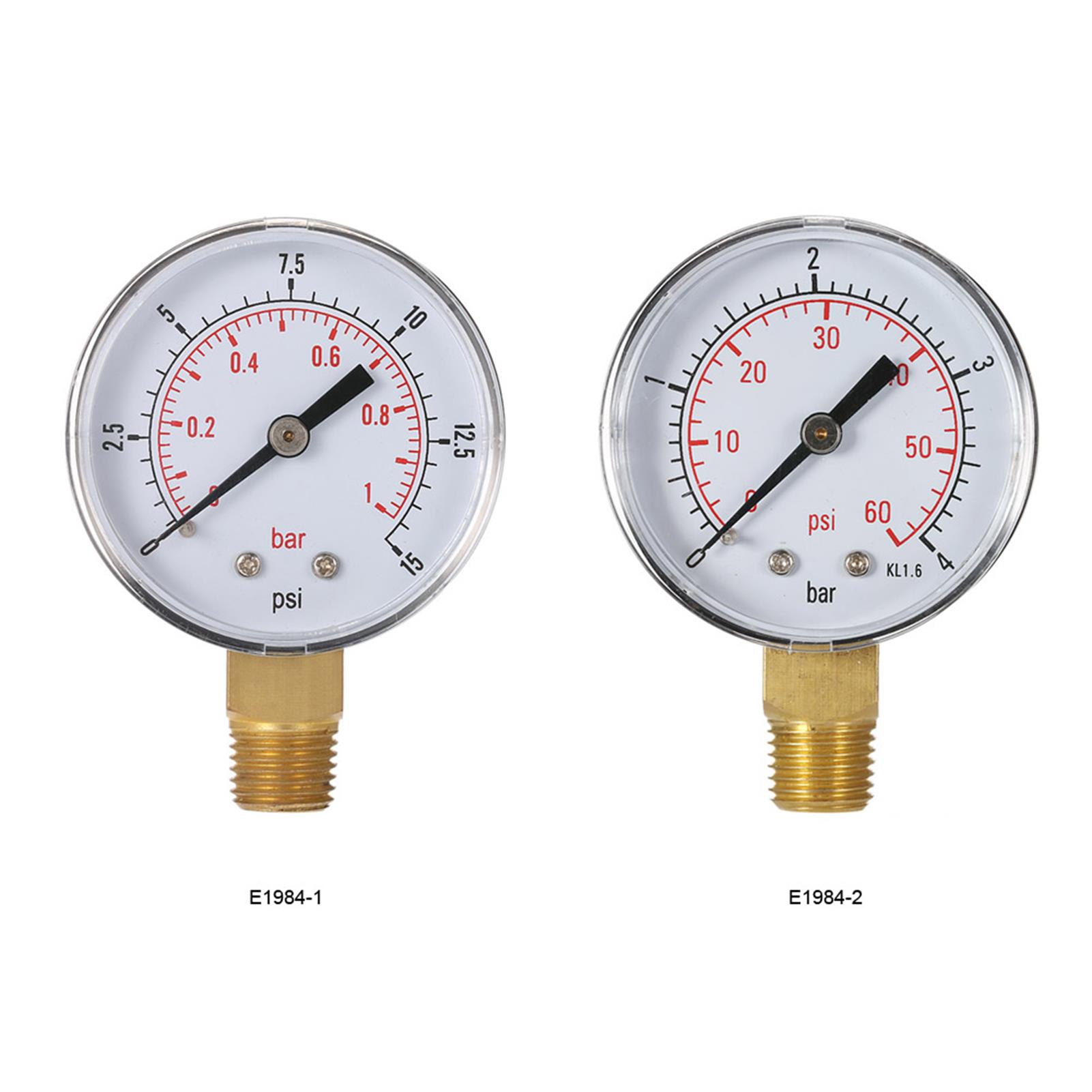 Analog Meter Gauge - 50 ミリメートルプールフィルター水圧油圧圧力計メーター圧力計 1/4 