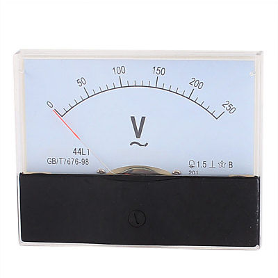 Analog Meter Gauge - 44L1 AC 0-250V アナログパネル電圧計 電圧計 測定ゲージ