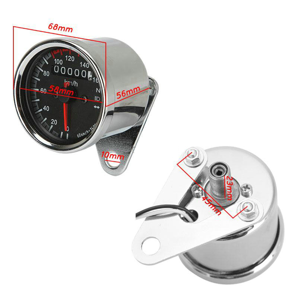 Torvian デュアル LED オートバイスピードメーター - Analog Meter Gauge のレビューと価格