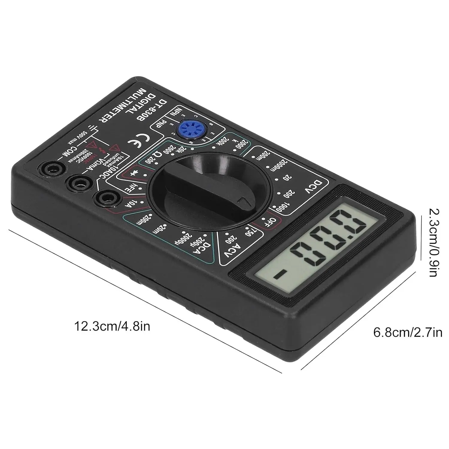 デジタルマルチメーター多機能テスター DT830B 電気電圧 - Analog Meter Gauge のレビューと価格