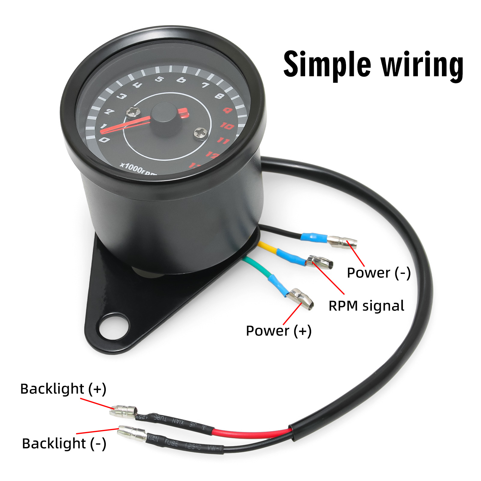 13000 RPM メーターユニバーサルスクーターオートバイ - Analog Meter Gauge のレビューと価格