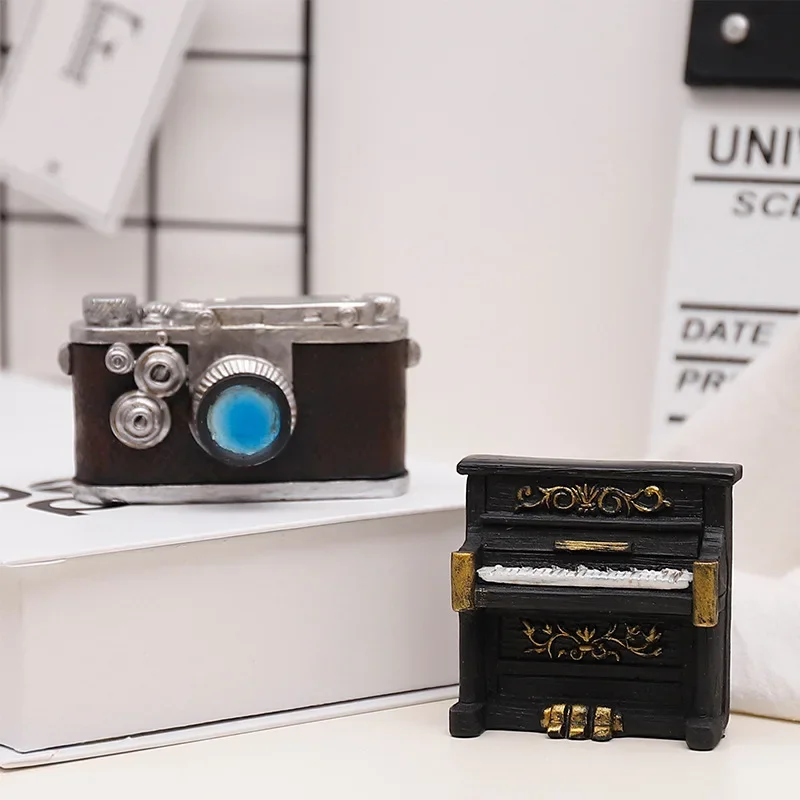 ヴィンテージミニカメラ装飾デスクトップ写真撮影プロップミニチ - Vintage Collectible Furniture のレビューと価格