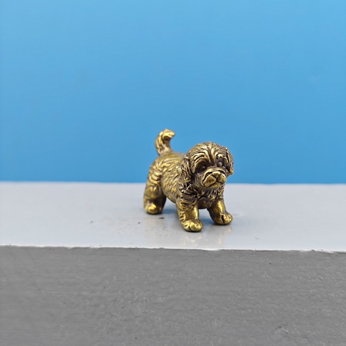 ミニ真鍮製犬像 フレンチブルドッグ テディベア シャーペイ  - Vintage Collectible Teddy Bears のレビューと価格