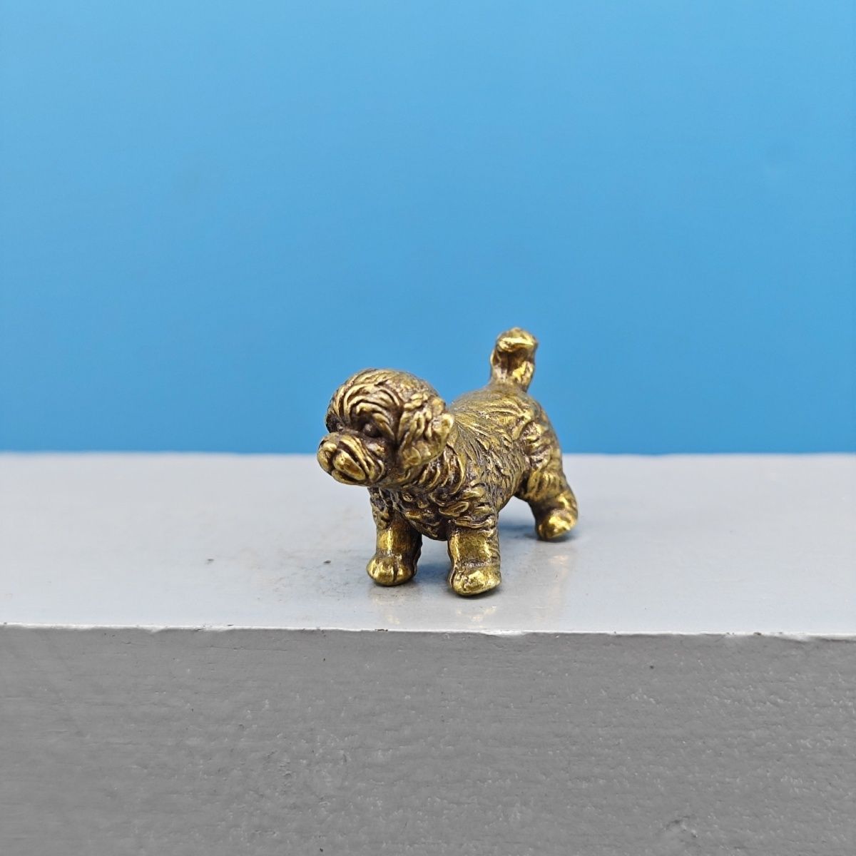 ミニ真鍮製犬像 フレンチブルドッグ テディベア シャーペイ  - Vintage Collectible Teddy Bears のレビューと価格