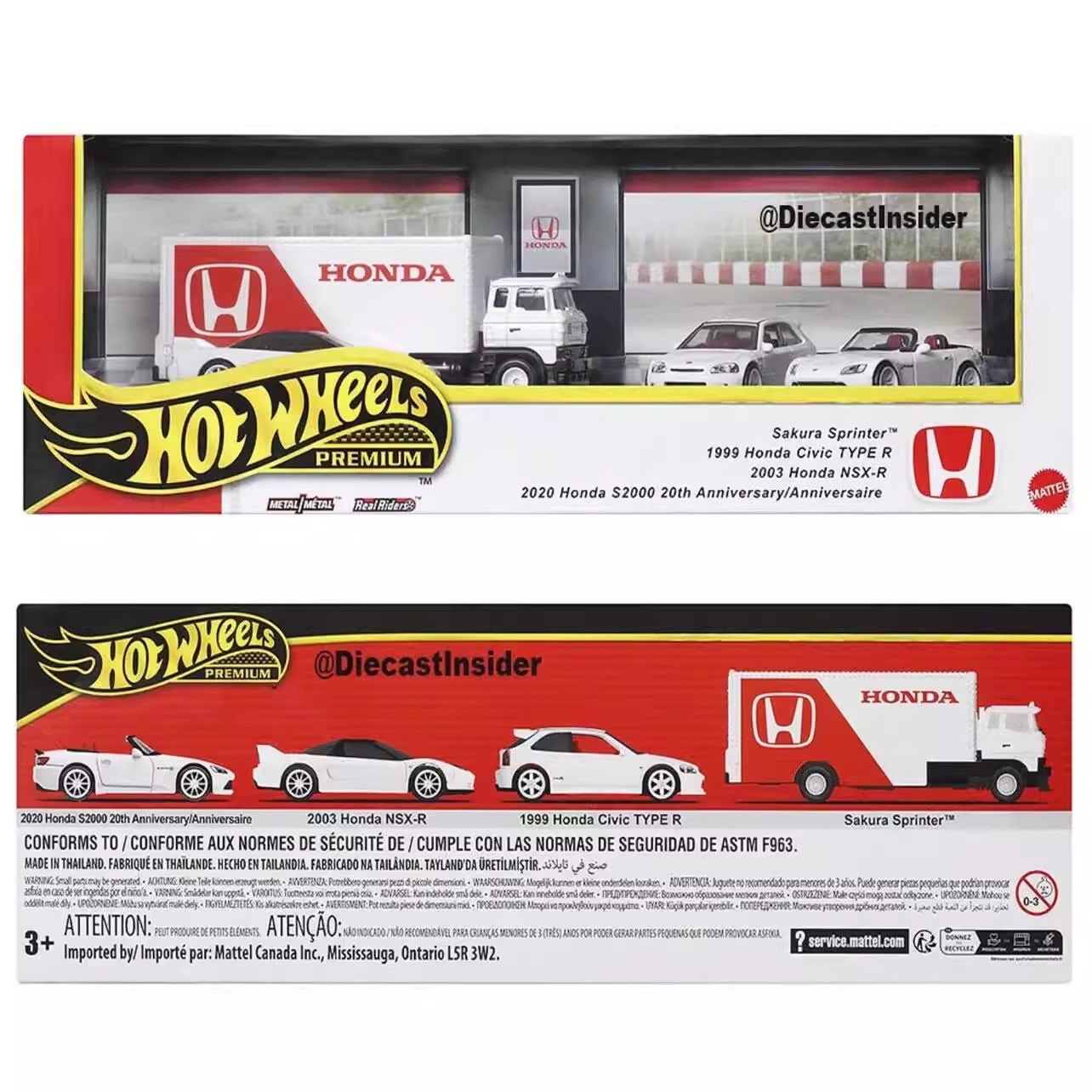 新しい 1/64 ホットホイールプレミアムホンダガレージシリ - Mattel Collectible & Vintage Dolls のレビューと価格
